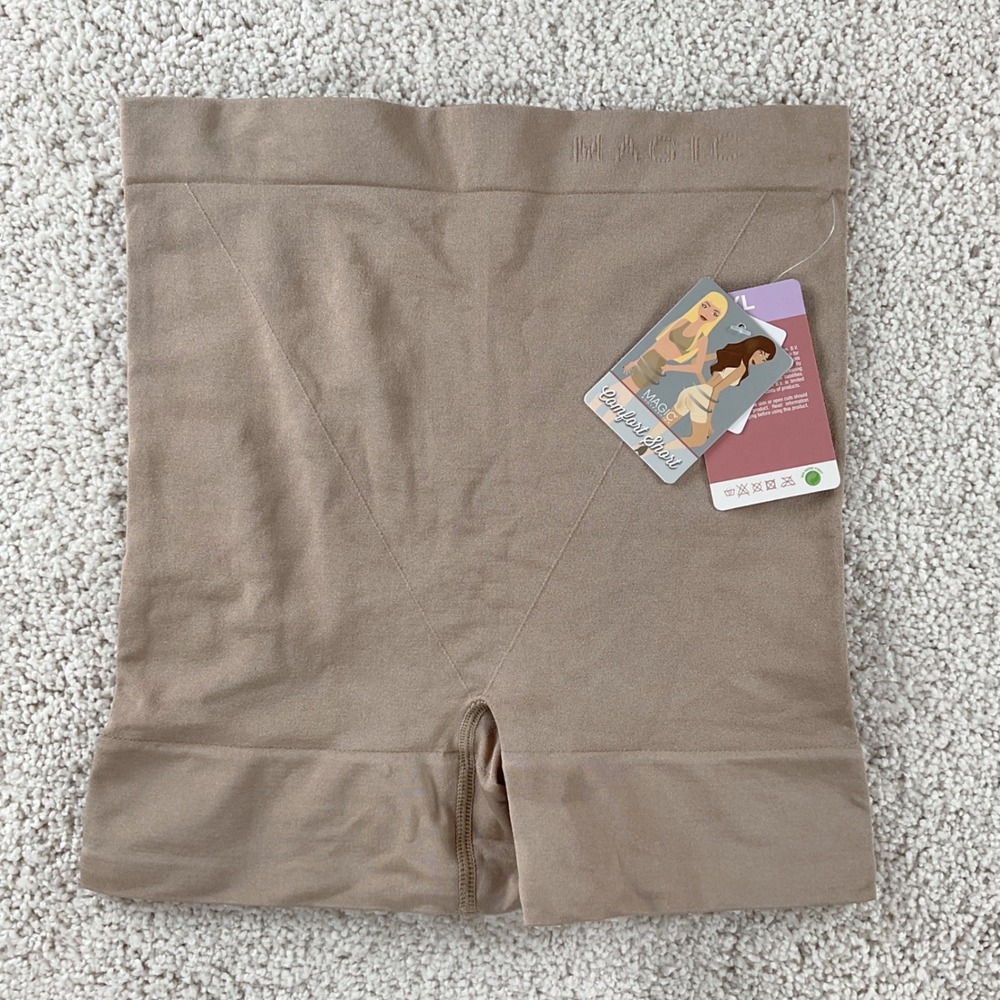 Magic Bodyfashion Comfort Short XL Tan Nude Seamless Shapewear NEW